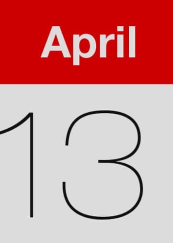April 13