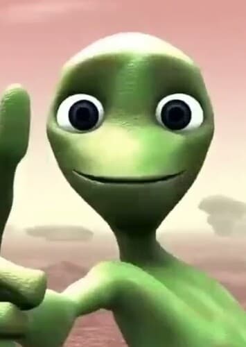 Dancing Green Alien