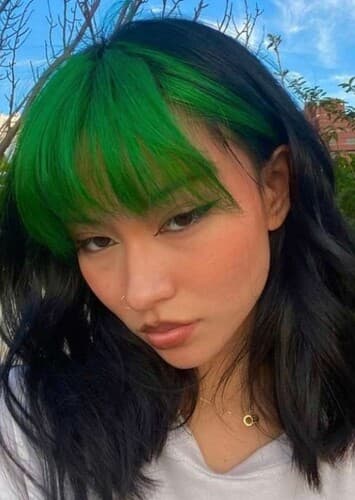 Different Color Bangs