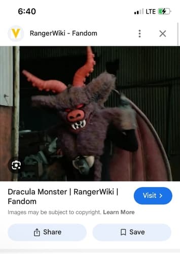 Dracula monster