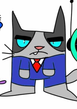 Mayor Grumpy the Gray Cat