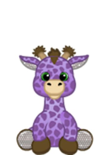 Playful Purple Giraffe