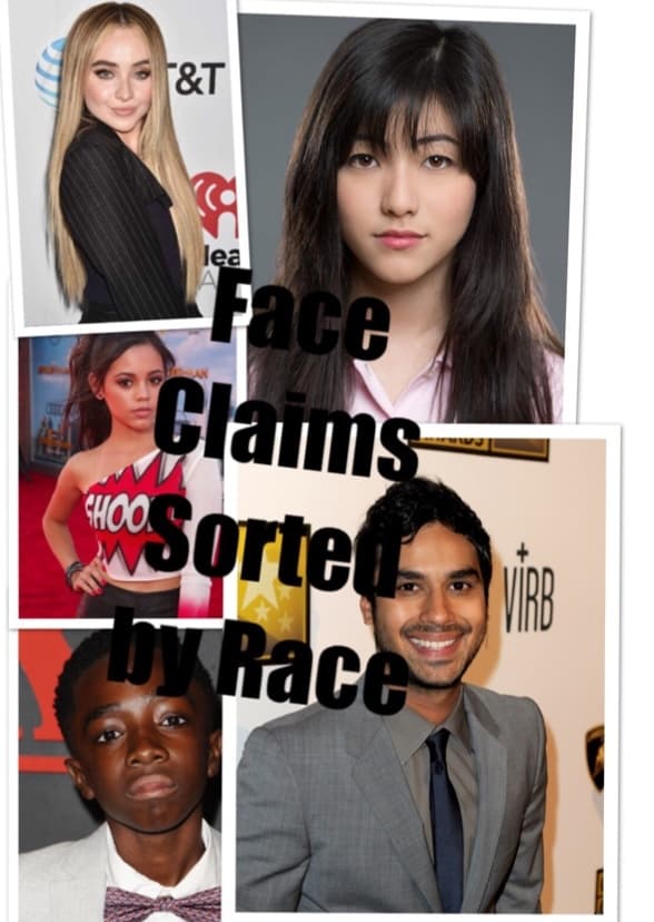 Face Claim Ideas Sorted by Race