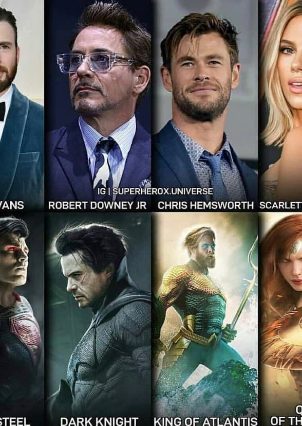 Marvel Actors As DC Characters 