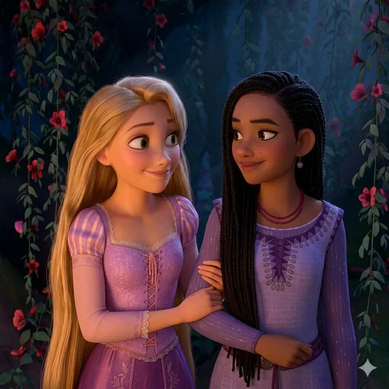 Rapunzel And Asha