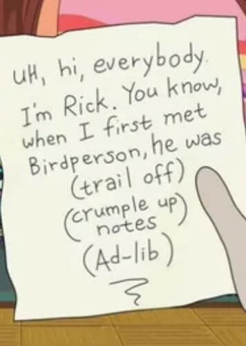 Throwing Out the Script