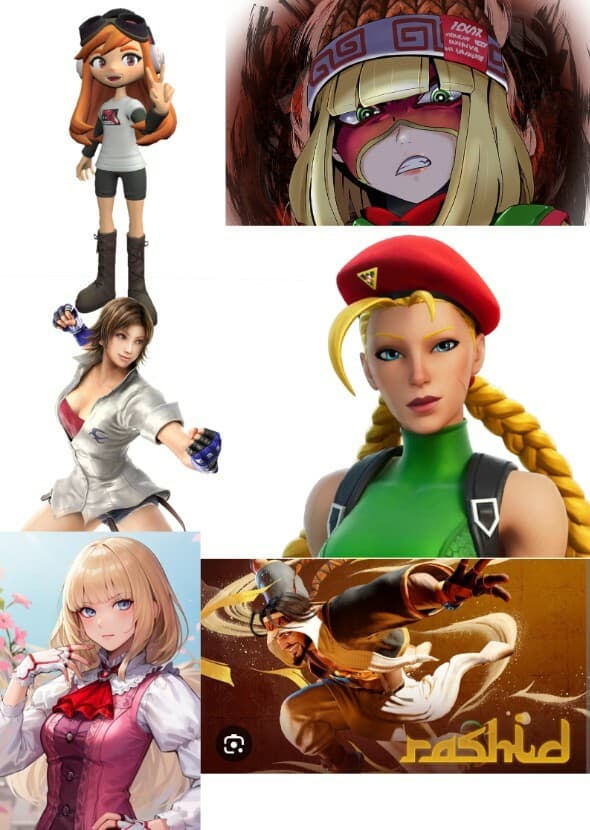 Dairanger, but it’s Cammy, Min Min, Meggy, Asuka, Lili, and Rashid