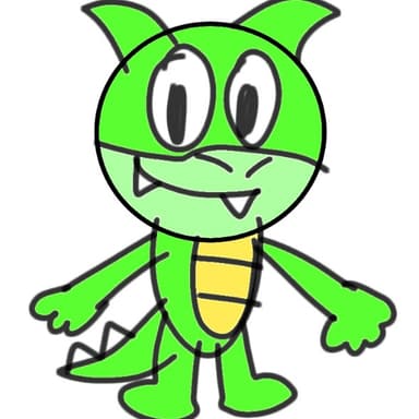 Yoshi the green dinosaur fan